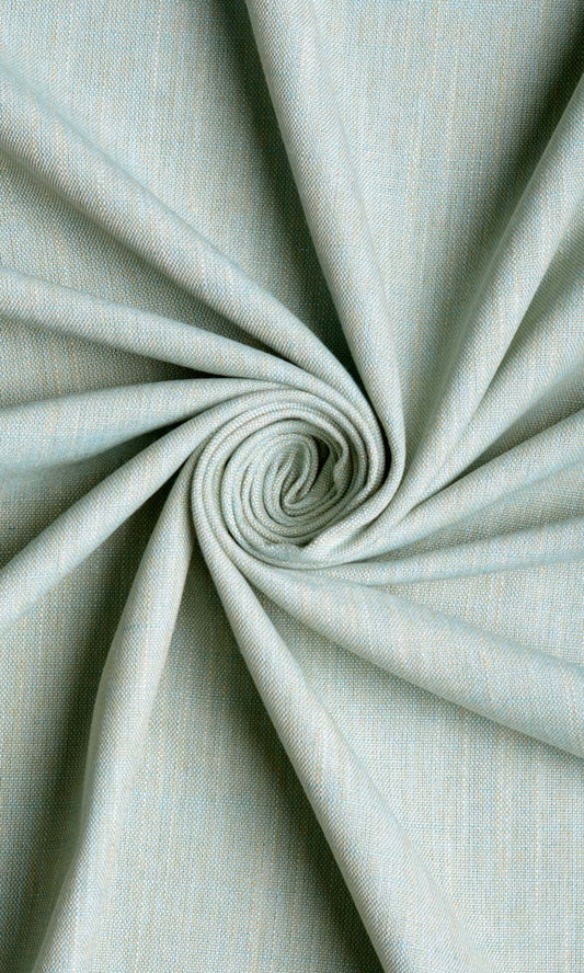 Plain Linen Texture Home Décor Fabric By the Metre (Pale Blue/ Green)