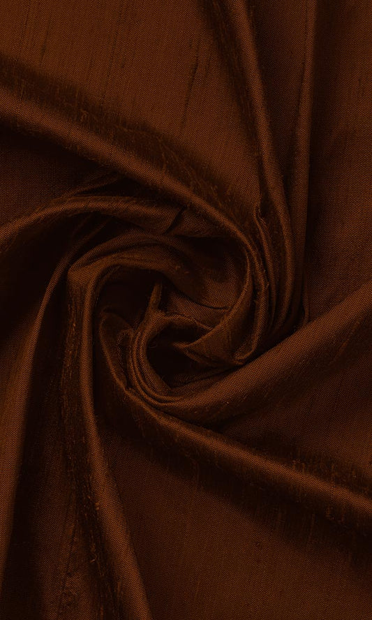 Dupioni Silk Curtains (Brown)