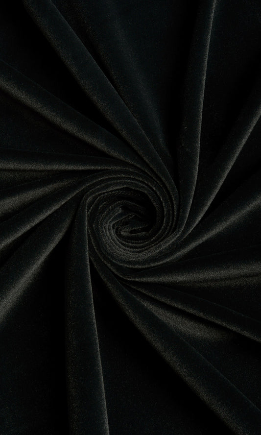 Velvet Curtain Panels (Black)