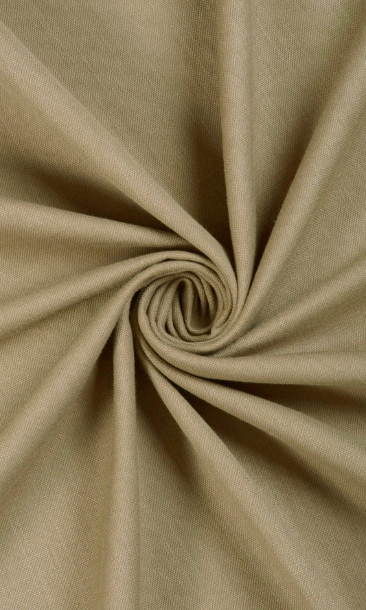 Cotton Curtain Custom Size Window Home Décor Fabric Sample (Beige)