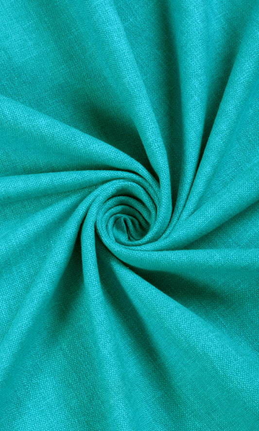 Custom Size Window Home Décor Fabric Sample (Turquoise Blue)