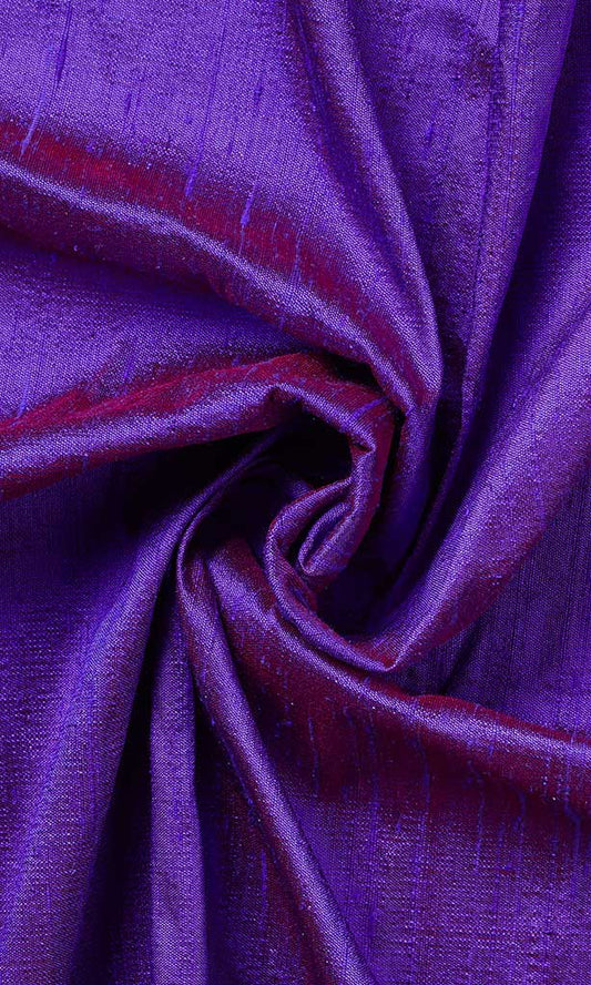 Pure Silk Curtain Panels (Purple)