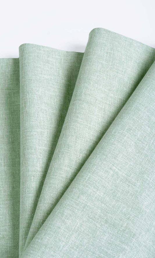 Poly-Cotton Blend Drapery (Mint Blue/ Green)