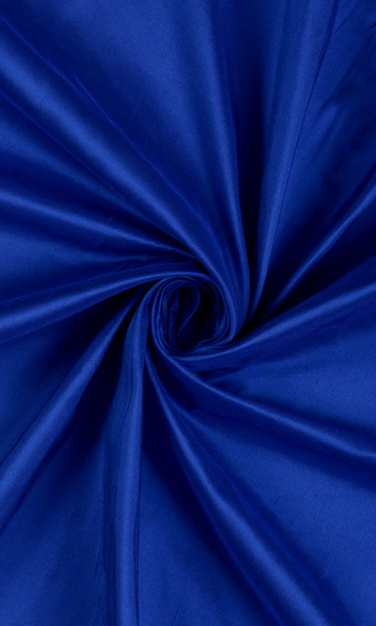 Shantung Silk Custom Drapes (Sapphire Blue)