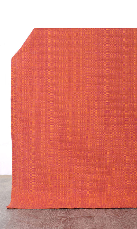 Made to Measure Cotton Drapes (Orange Red)