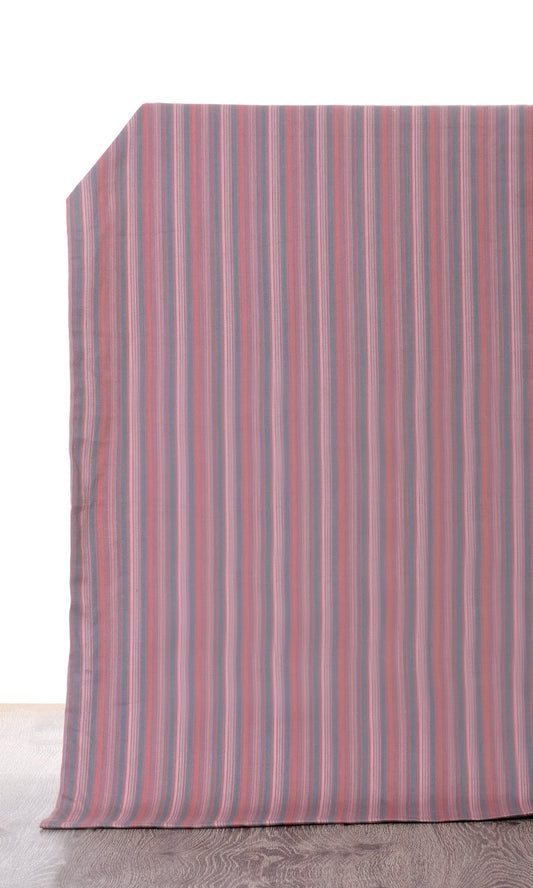 Made to Measure Cotton Curtains (Pink/ Grey)