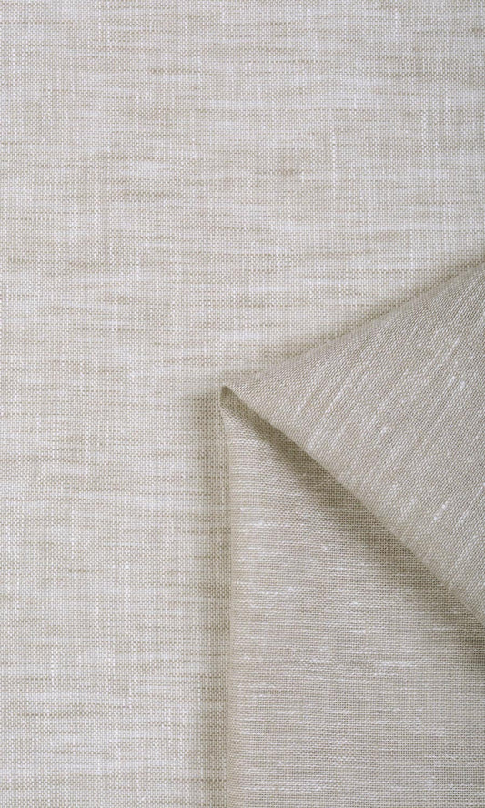 Linen Sheer Custom Size Window Home Décor Fabric Sample (Creamy Beige)