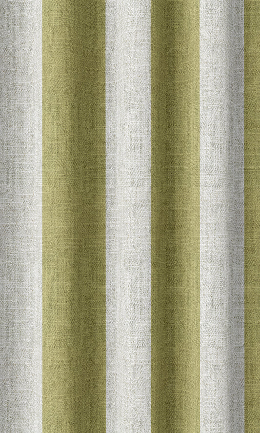 Striped Print Drapes (Chartreuse Green/ White)