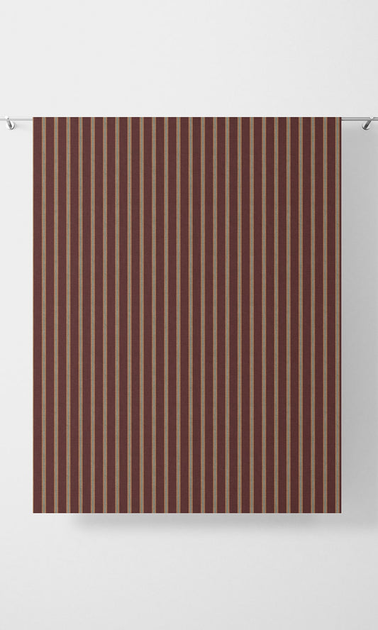 Modern Striped Home Décor Fabric Sample (Wine Red/ Orange/ Blue)