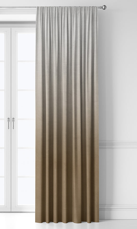 2-Tone Ombre Curtains (Brown)