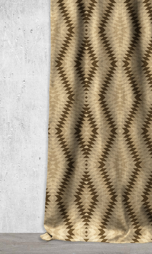 Custom Home Décor Fabric Sample (Ivory/ Beige/ Brown)