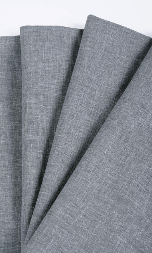 Linen Texture Drapery (Steel Grey)