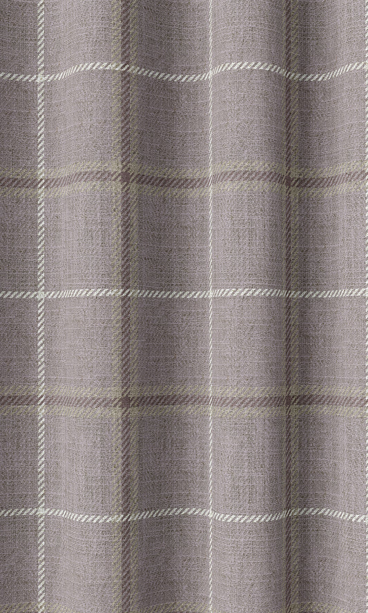 Modern Check Patterned Drapes (Lavender)