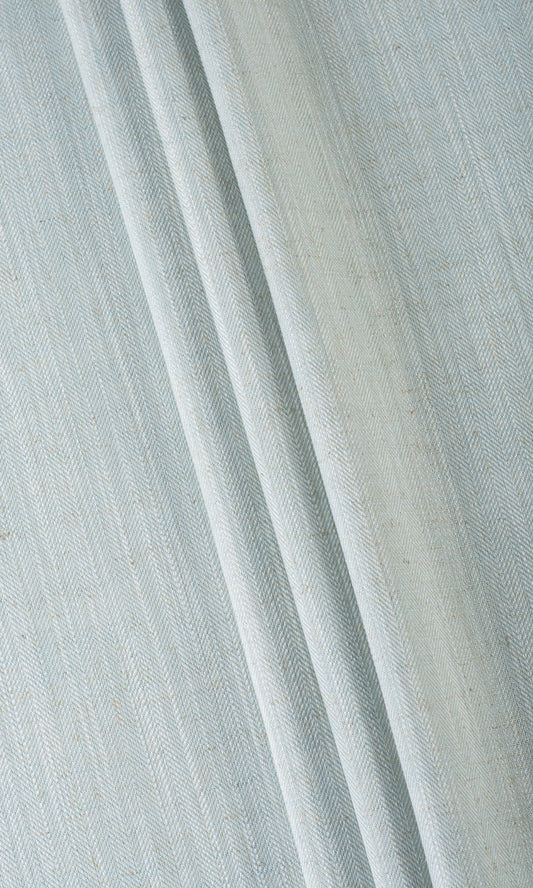 Linen Texture  Window Curtains (Powder Blue)