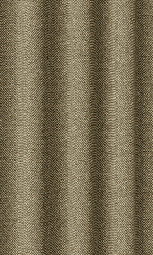 Herringbone Textured Home Décor Fabric By the Metre (Olive Green)