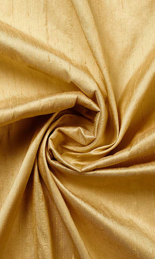 Custom Silk Curtains/ Drapes (Golden Yellow)