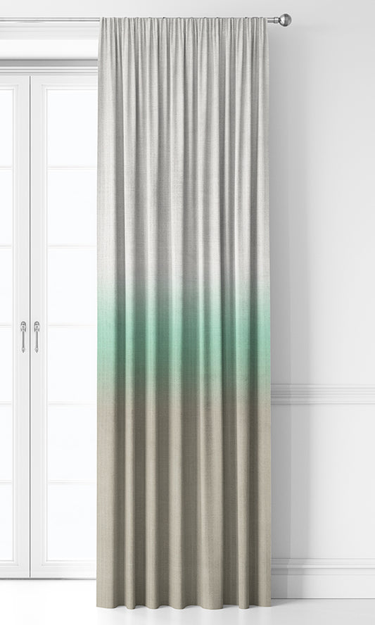 3-Tone Ombre Drapes (Green/ Beige)