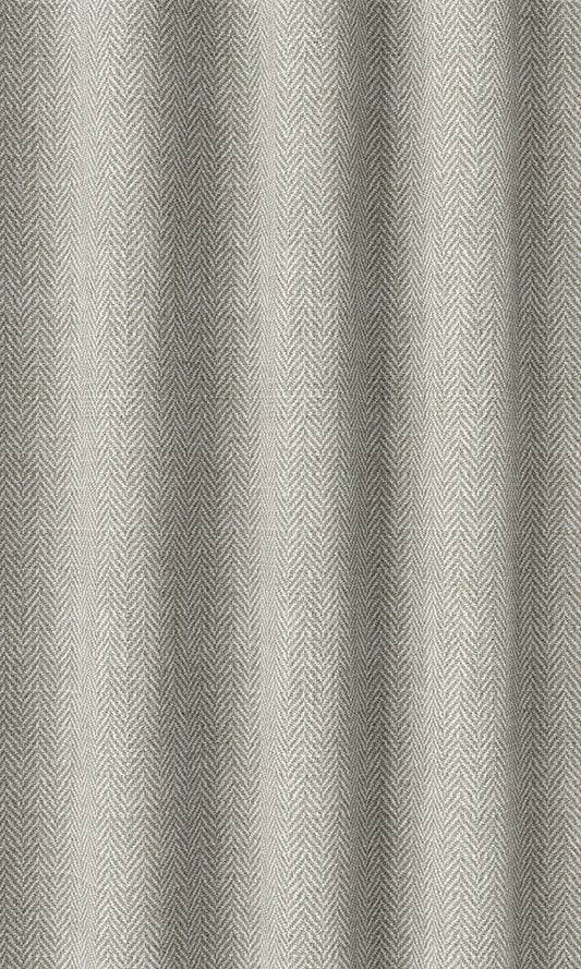 Herringbone Textured Home Décor Fabric By the Metre (Grey)