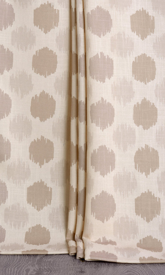 Polka Dot Home Décor Fabric Sample (Ivory/ Beige/ Fawn)