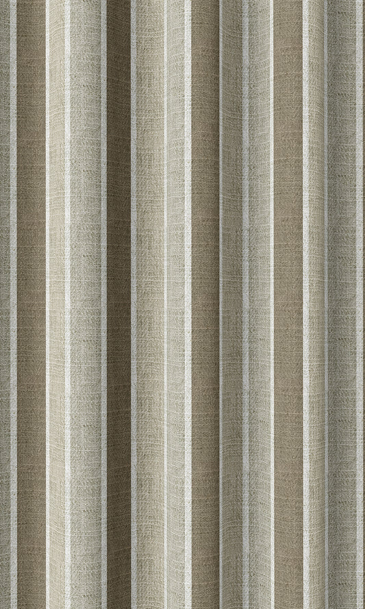 Striped Patterned Drapes (Beige/ Brown)