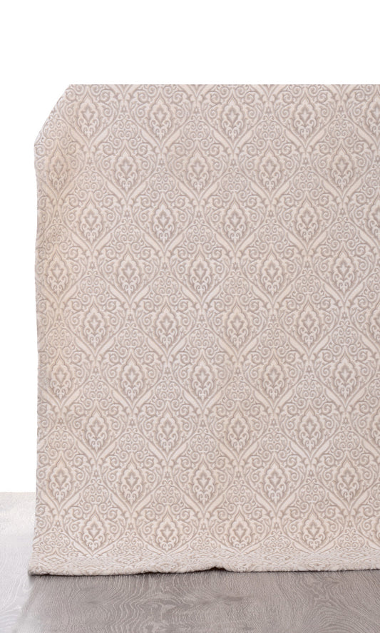 Made-to-Measure Velvet Home Décor Fabric Sample (Ivory/ Beige)