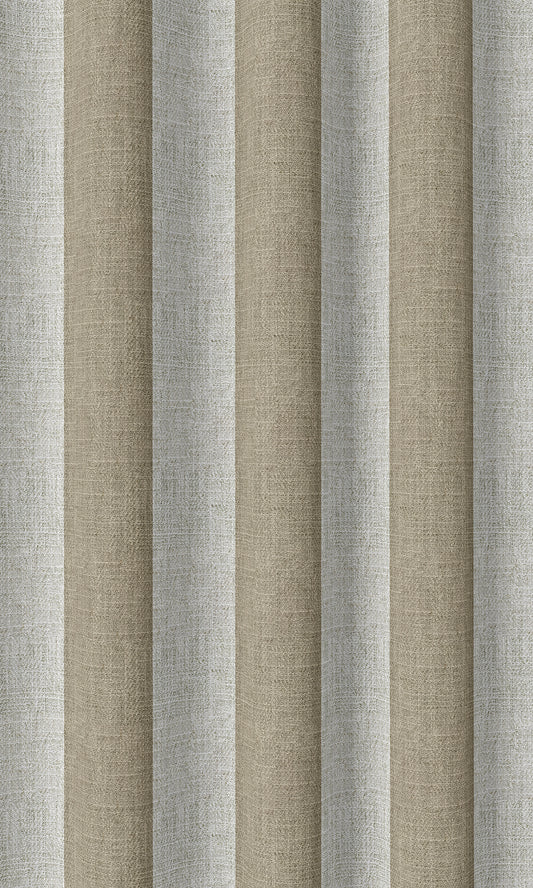 Modern Striped Drapery (Brown/ White)