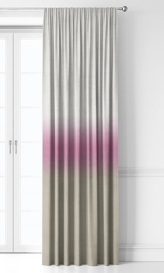 3-Tone Ombre Home Décor Fabric Sample (Pink/ Beige)