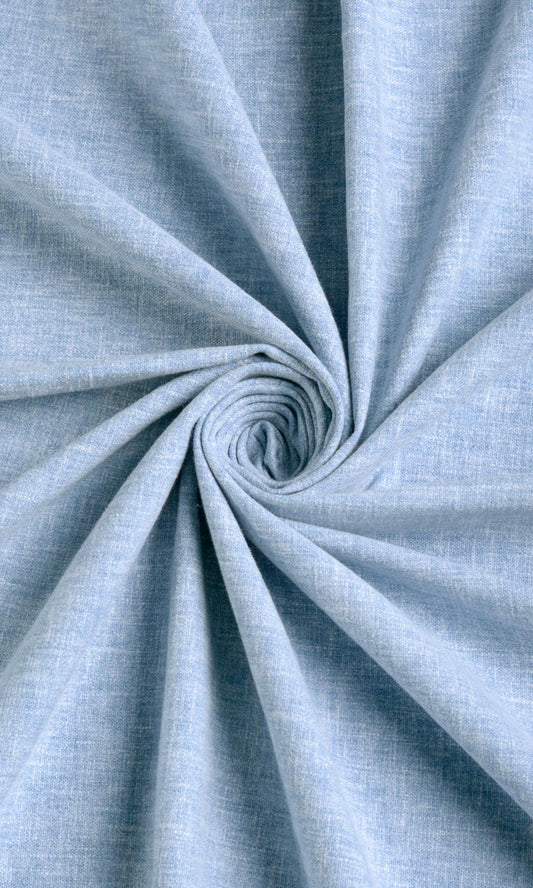 Poly-Cotton Blend Curtains (Blue)