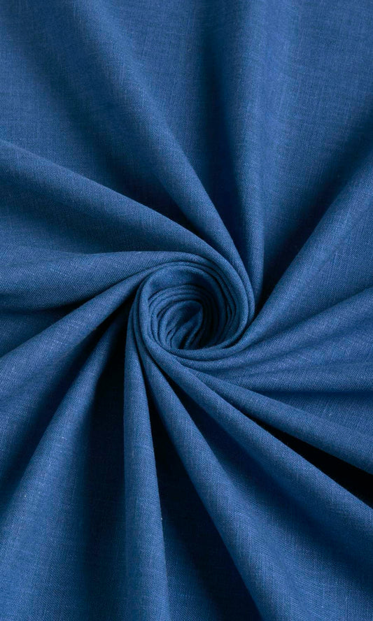 Poly-Cotton Blend Home Décor Fabric Sample (Cobalt)