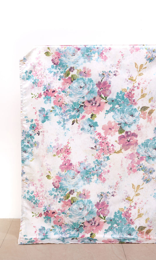 Floral Curtains (Pink/ Blue/ White)