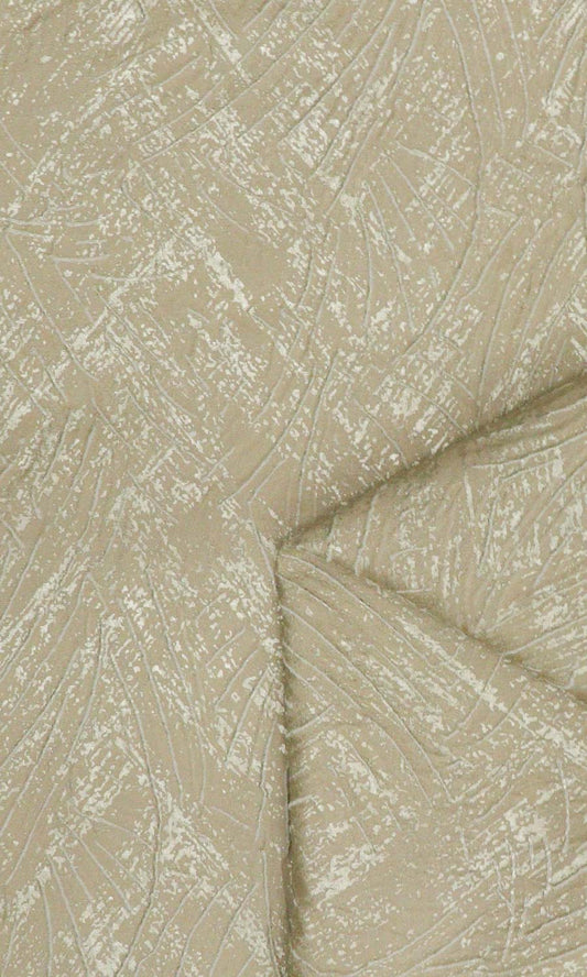 Self-Patterned Poly-Cotton Drapery (Caramel Brown)