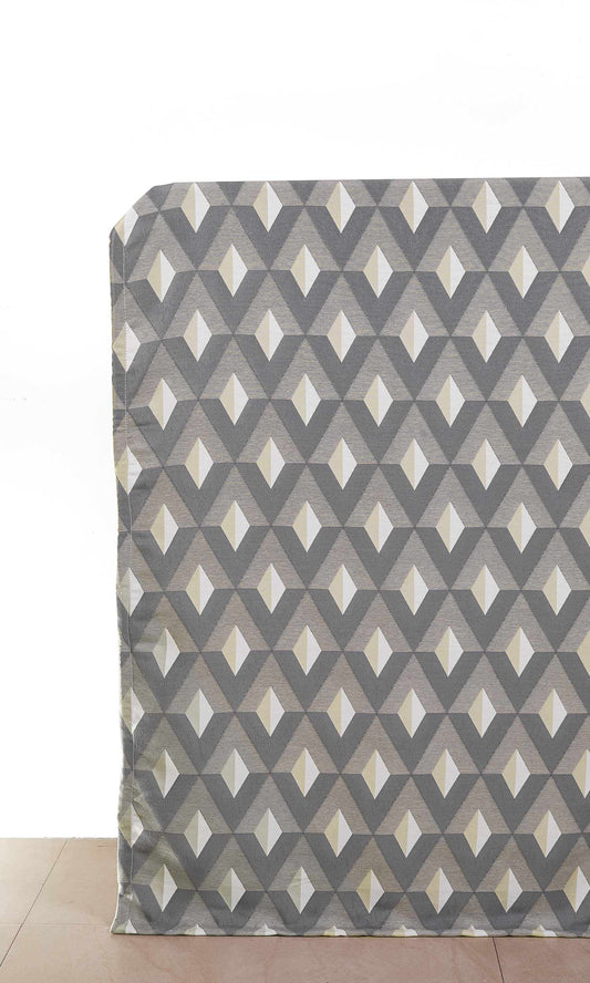 Made-to-Measure Home Décor Fabric Sample (Brown/ Gray/ White)