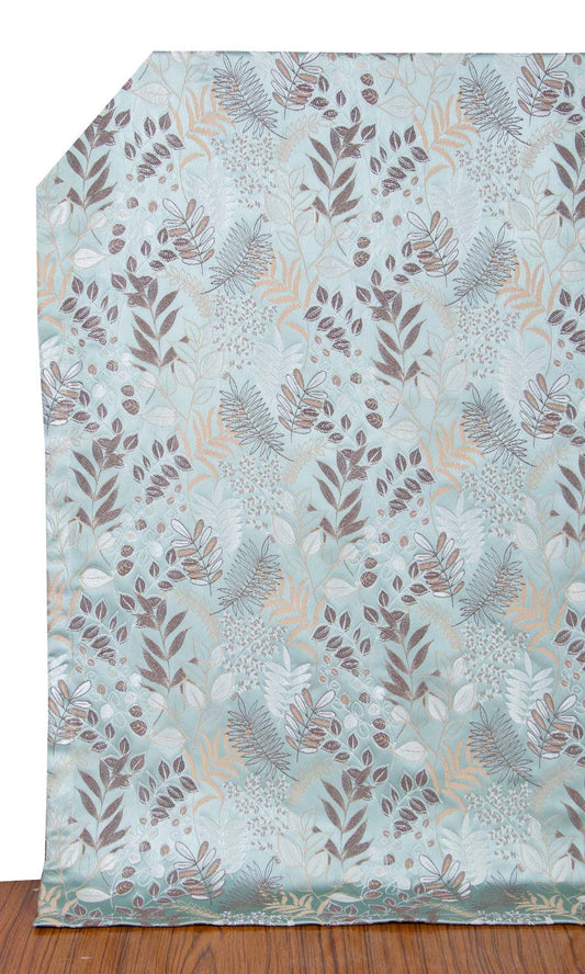 Botanical Curtain Panels (Light Blue)