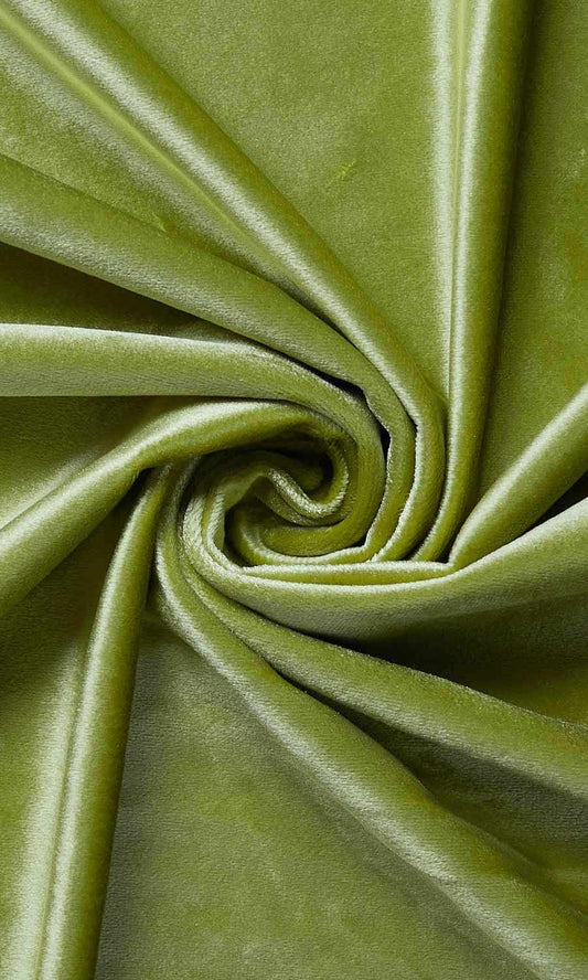 Velvet Curtain Panels (Green)