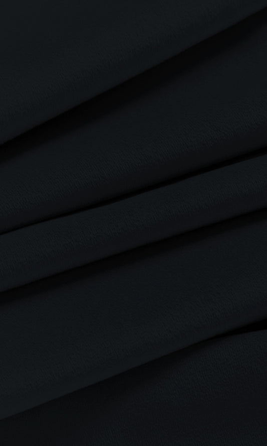 Velvet Home Décor Fabric By the Metre (Black)