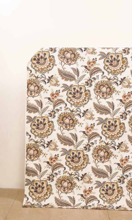 Printed Drapes (Beige/ Gray/ Cream)