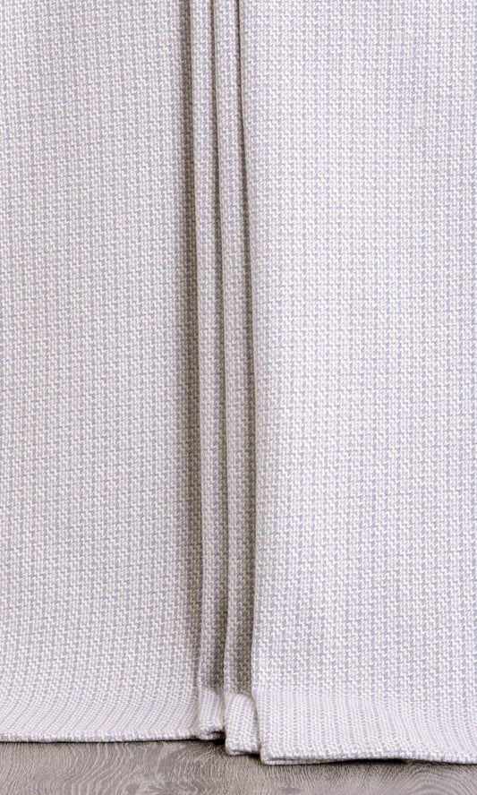 Custom Pinch Pleat Home Décor Fabric By the Metre (Gray/ White)