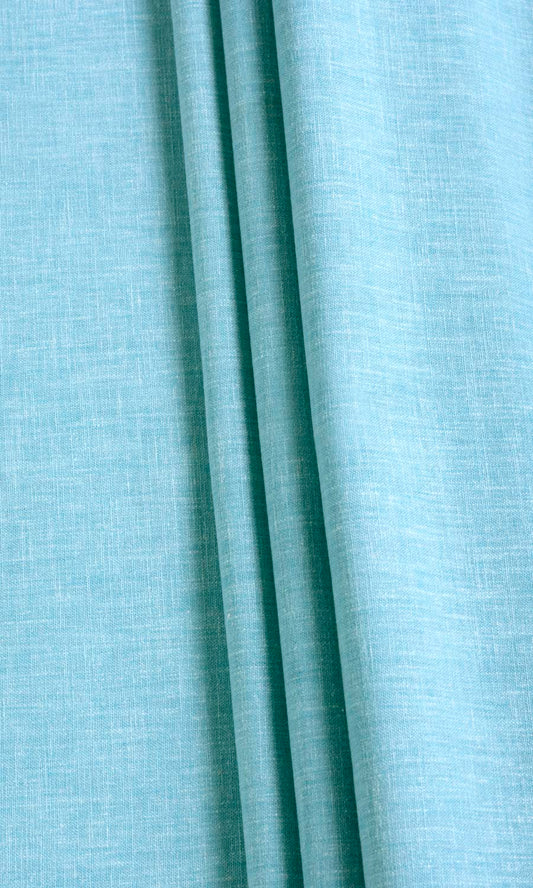 Poly-Cotton Blend Home Décor Fabric Sample (Aqua Blue)