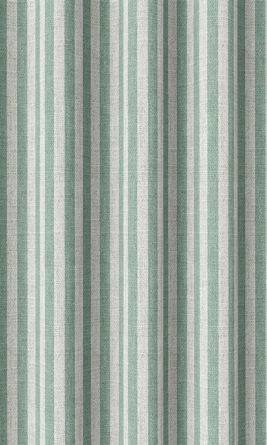 Modern Striped Custom Drapes (Blue/ White)