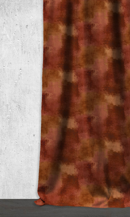 Dimout Curtains (Copper Red/ Gold/ Orange)