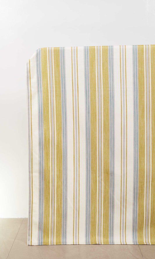 Striped Curtains (Gray/ Blue/ White/ Yellow)