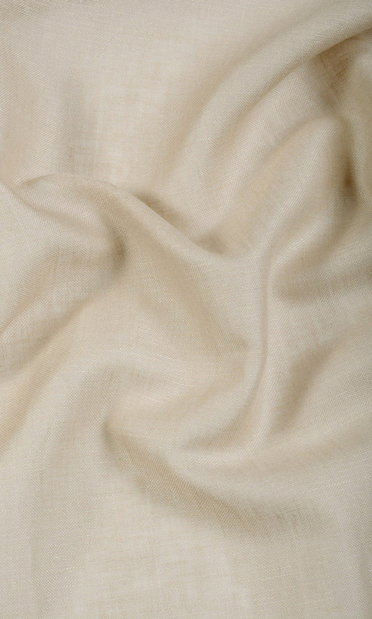 Linen Blend Sheer Curtains (Beige)