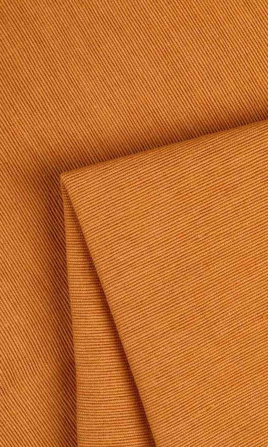 Made to Measure Cotton Drapes (Ochre Orange)