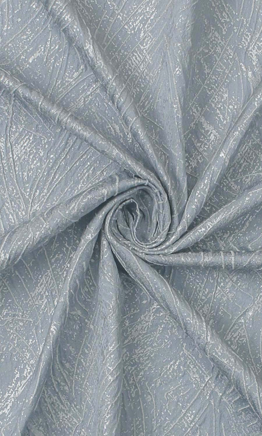 Self-Patterned Polycotton Drapes (Light Blue)