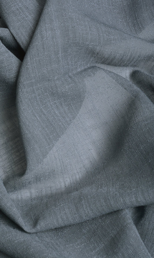 Linen Textured Sheer Drapery (Grey)