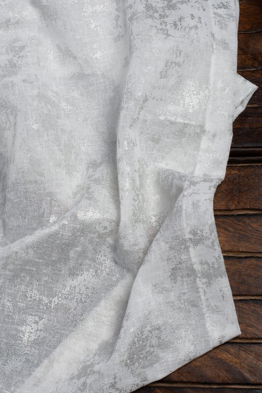 Semi-Sheer Home Décor Fabric By the Metre (White)