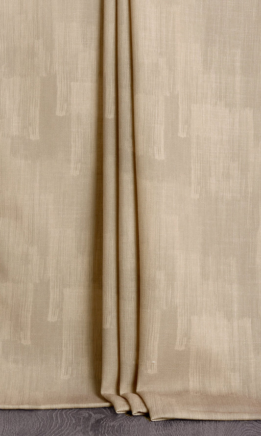 Watercolor Effect Curtains (Natural/ Tussar Beige)