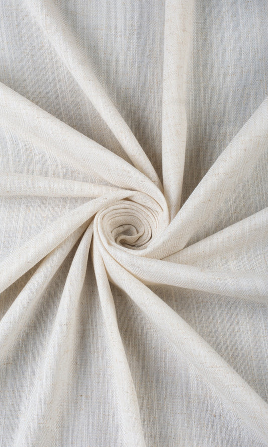 Semi-Sheer Linen Texture Home Décor Fabric By the Metre (Cream/ Pale Beige)