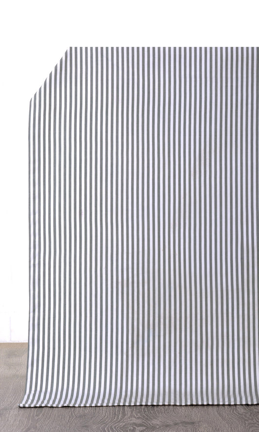 Cotton Curtain Panels (White/ Grey)