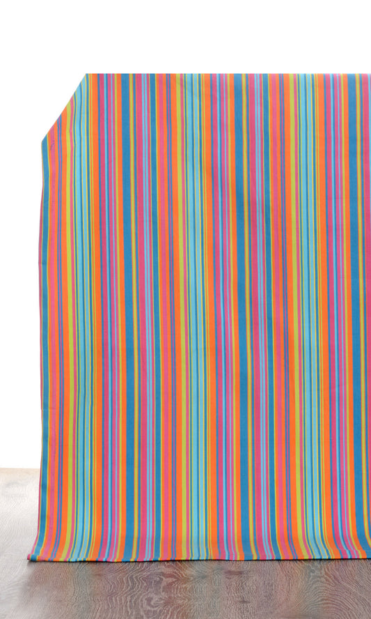 Cotton Curtain Panels (Pink/ Blue)